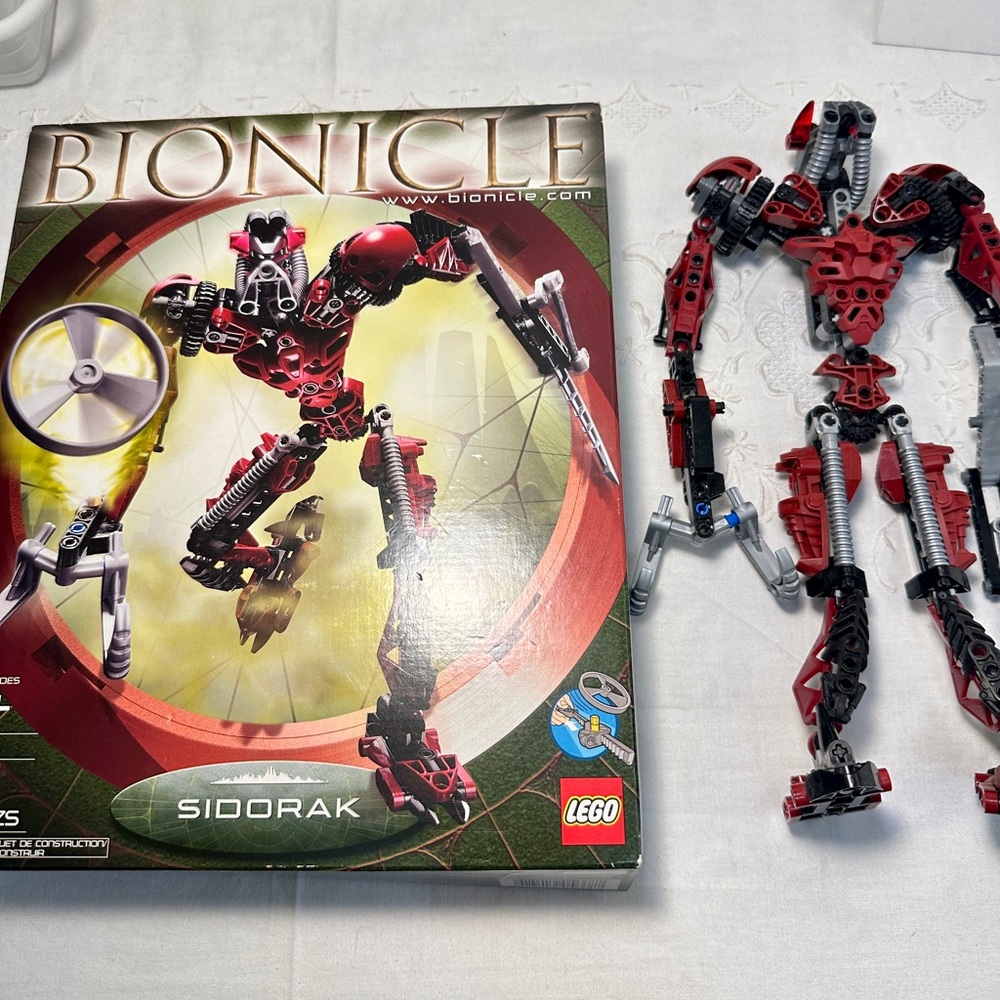 SAME DAY SHIP! Retired LEGO 8756 Bionicle Sidorak Figure 2004 w Box NO Instructi